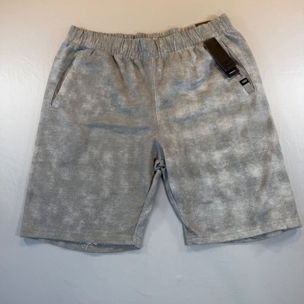 LEG3ND Mens Gray Acid Wash Comfort Fit Shorts XL  Athletic Casual Loungewear NEW